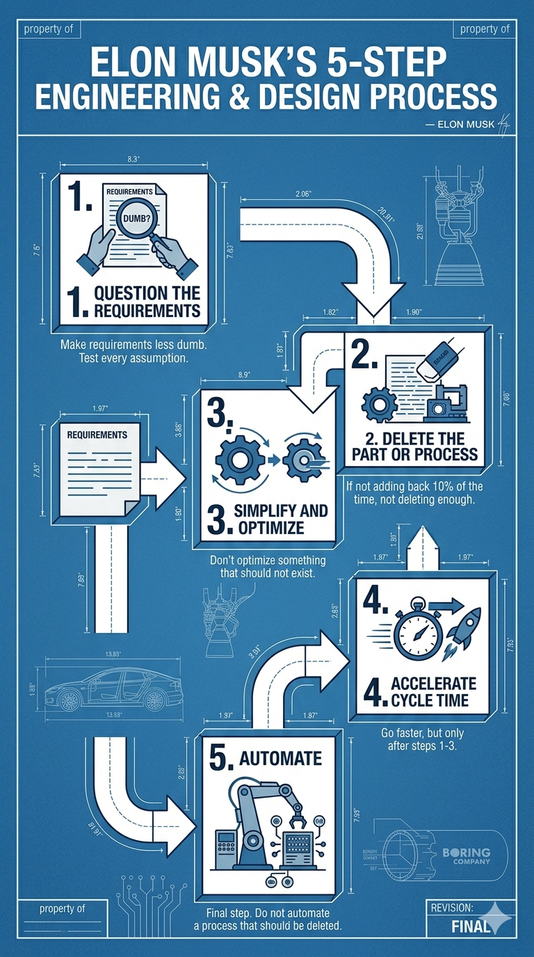 Elon Musk’s 5-Step Engineering/Design