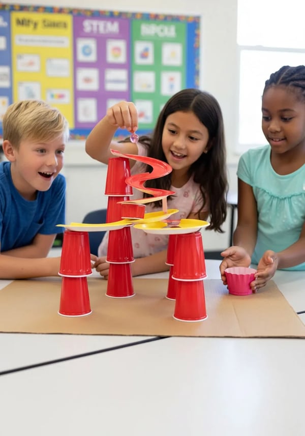 Paper Plate Roller Coaster STEM Challenge
